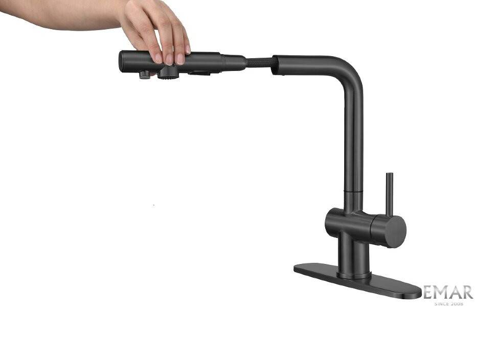 Смеситель для кухни Emar ЕСВ 7020 black