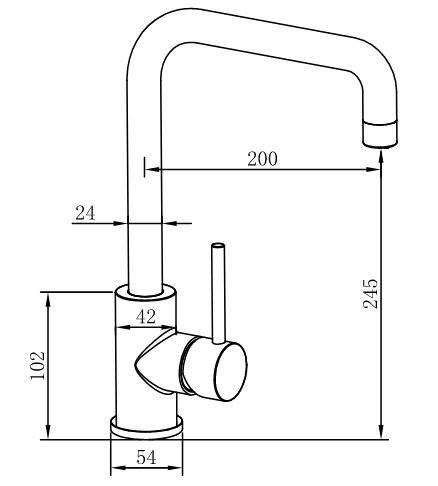 Смеситель кухонный Oulin OL-8019