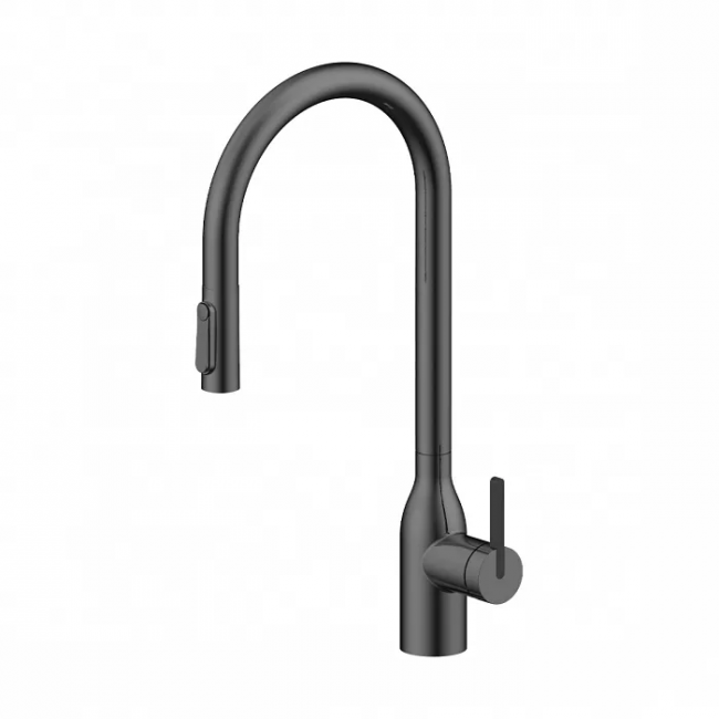 Смеситель для кухни Paulmark Universal Un213880-GM вороненая сталь
