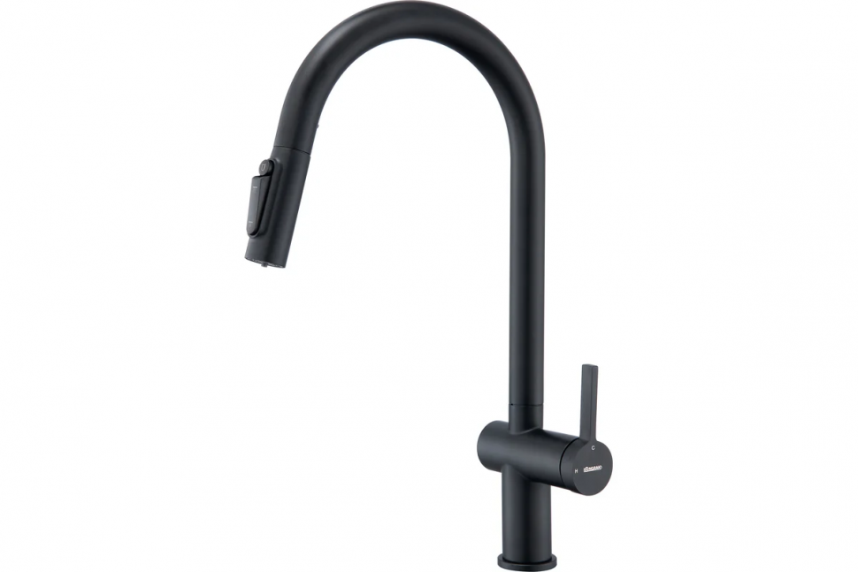 Смеситель LONGRAN Sprint logic LM2187, Black выдвижная лейка LM2187 BL