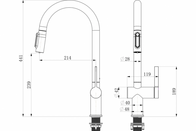 Смеситель LONGRAN Sprint logic LM2187, Chrome выдвижная лейка LM2187 CR