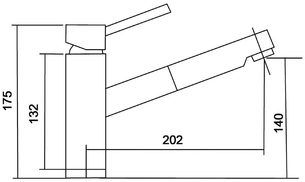 Смеситель для кухни гранитный EMAR Quartz 3012 берилл