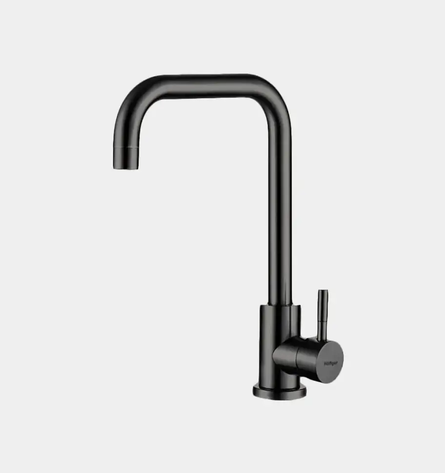 Смеситель Hoffger 363 HFG-363B для кухонной мойки, черный