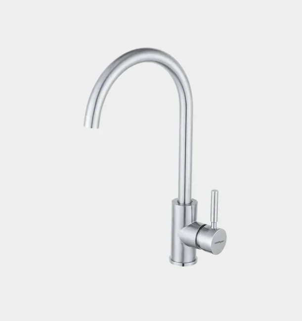 Смеситель Hoffger 385 HFG-385S для кухонной мойки, сатин