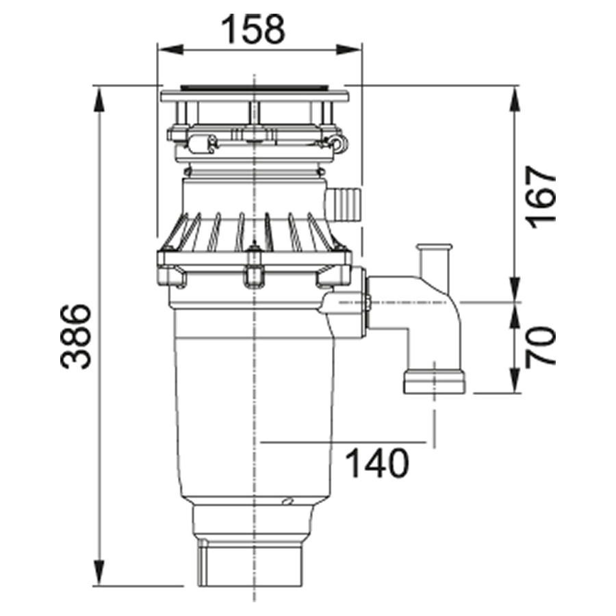 Измельчитель отходов Franke Turbo Elite TE-75S 134.0607.344