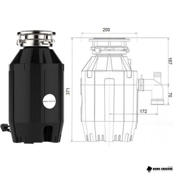 Измельчитель пищевых отходов Bone Crusher BC 910