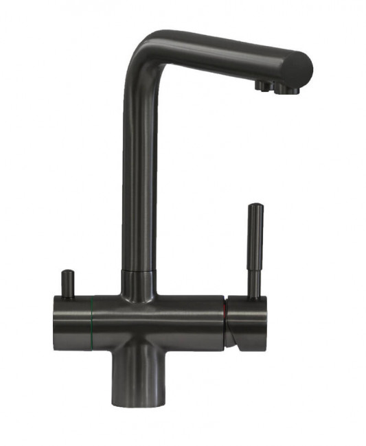 Смеситель для кухни Seaman Visconti SSL-7328-GL светлая оружейная сталь