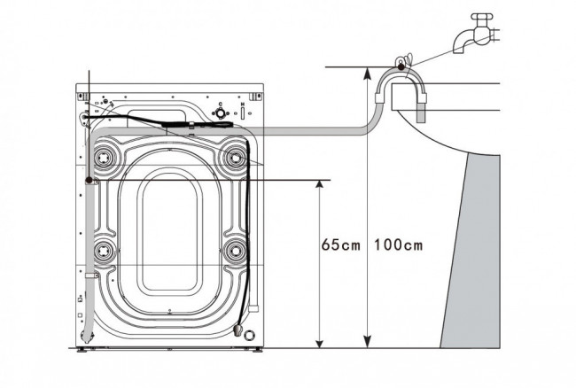 Отдельностоящая стиральная машина Korting KWM 60DM1201