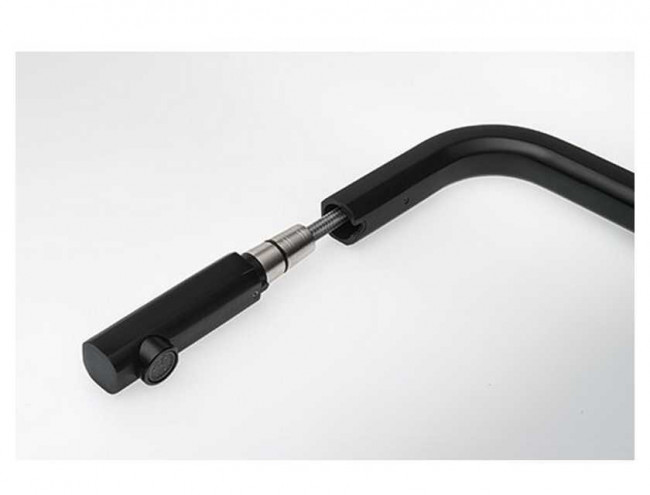 Смеситель кухонный Franke Mythos Nozzle (115.0550.442) черный матовый