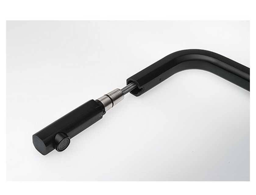 Смеситель кухонный Franke Mythos Nozzle (115.0550.442) черный матовый